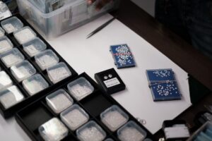 Photo Snowflake earrings